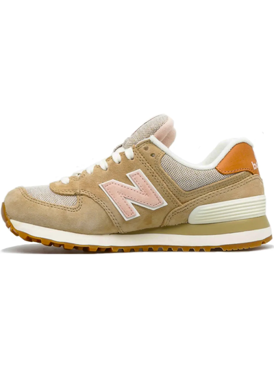New Balance 574 Beige and Pink женские