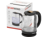 Чайник Starwind SKG1052 стекло ,1,8л, 1500Вт , коричневый/бронзовый