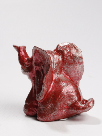 СУВЕНИР "Слоненок красный1" серебристый