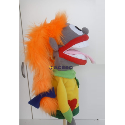 Логопедическая девочка Пеппи большая (управляется рот и язык), 40 см