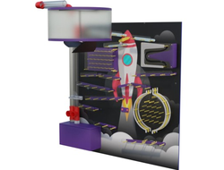 Пневмостена с шаропадом «Ракета»