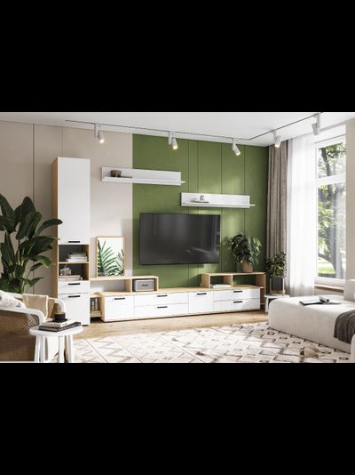 Санса ТВ-01 Тумба под ТВ Сонома/Белый