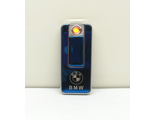 Зажигалка usb с эмблемой BMW и сменным нагревательным элементом