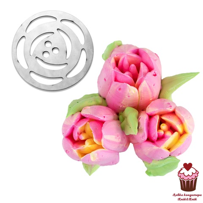 Набор насадок для зефирных роз №1 (адаптер + 3 диска)