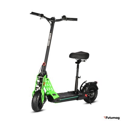 Электросамокат WHITE SIBERIA TAIGA 3 1000W GREEN UFO (кислотный зелёный)