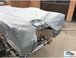 Тент на лодку РИВЕРБОТ 390 С КРЕНОЛИНАМИ