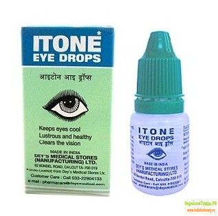 Глазные капли "АЙТОН", 10 мл, производитель "Дейс Медикал"; Itone Eye Drops, 10 ml, Dey's Medical