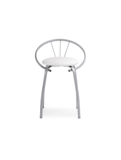 Стул на металлокаркасе Tankard белый полимер / светлый мусс