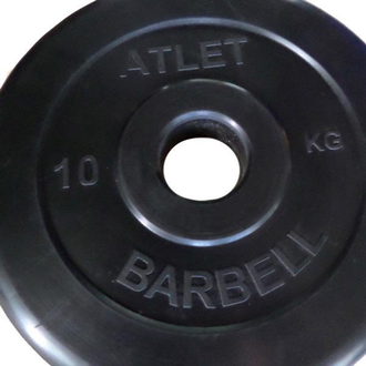 Диск обрезиненный MB Barbell Atlet, диаметр 51 мм, вес 1,25 - 25 кг