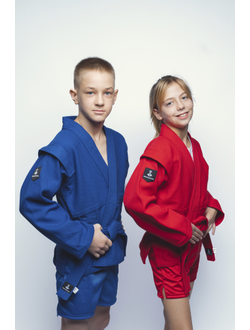 Куртка детская для самбо плетеная ВФС BRAVEGARD Junior красная