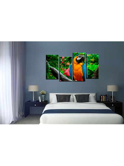 Модульная картина &quot;Попугай&quot;