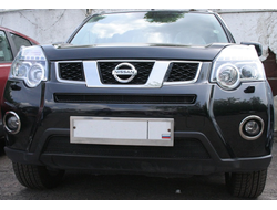 Сетка на бампер внешняя для NISSAN X-Trail 2010-2015, 2 шт., черн., 15 мм ( 01-390407-15B )