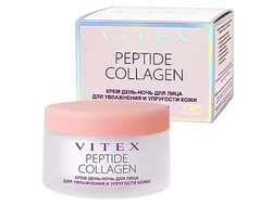 ВИТЭКС PEPTIDE COLLAGEN Крем ДЕНЬ-НОЧЬ для лица для увлажнения и упругости кожи, 45 мл