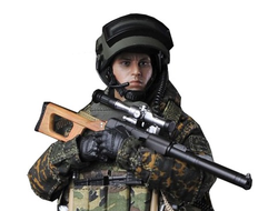 Спецназ Альфа со снайперской винтовкой - Коллекционная фигурка 1/12 scale Russian Alpha Special Forces Sniper (LW009) - Crazy Figure
