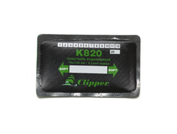 CLIPPER НАБОР ЗАПЛАТ K820 кордовых для боковых порезов, 76*125мм (2 слоя корда), серый адгезивный сл