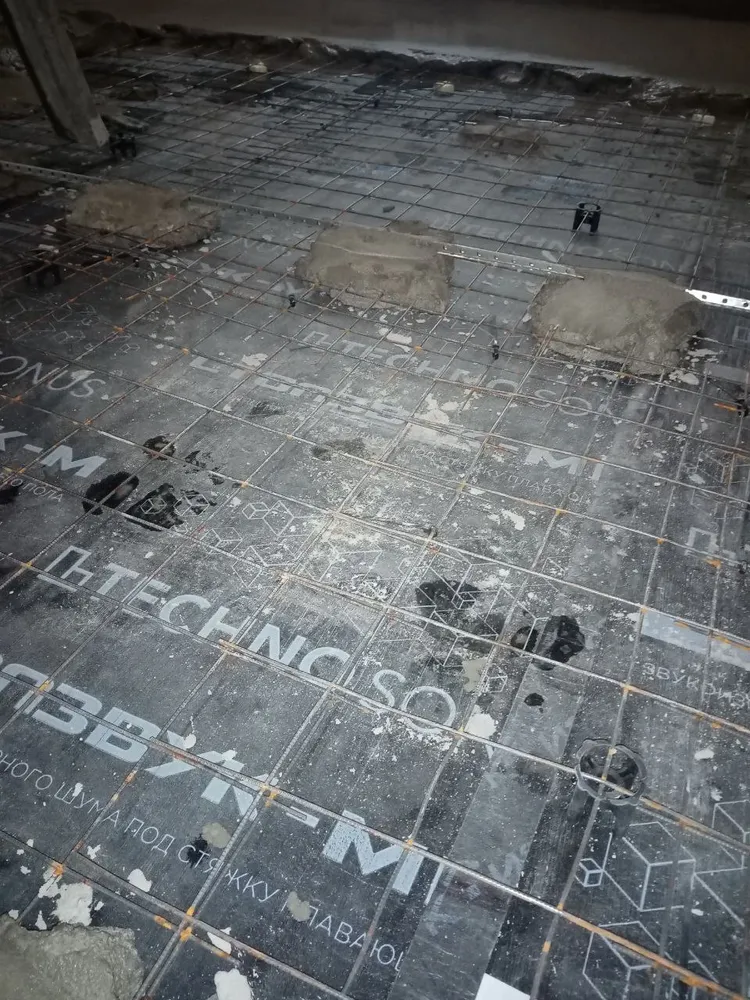 Фиксируем маяки на раствор