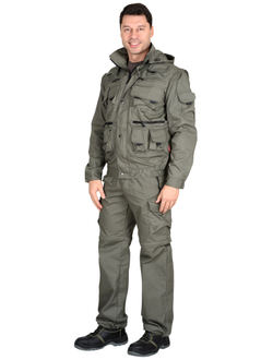 Костюм -Тигр" куртка, брюки (тк. Rodos 245) Оливковый