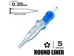 5 RLMT / 0,35mm - Round Liner Medium Taper "EMALLA ELIOT"