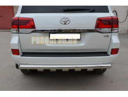 Защита заднего бампера G d76 для Toyota Land Cruiser 200 2015-2018