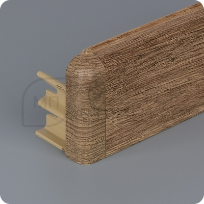 Плинтус с кабель-каналом Comfort Classic 80 80х16х2200 мм. Дуб рустик 220