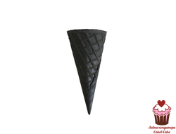 Вафельный рожок Черный 11 см