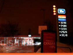 РЕКЛАМА НА АЗС РАЙОН БУТЫРСКИЙ