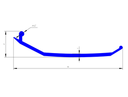 Уплотнитель сдвижной крыши SAB 27
