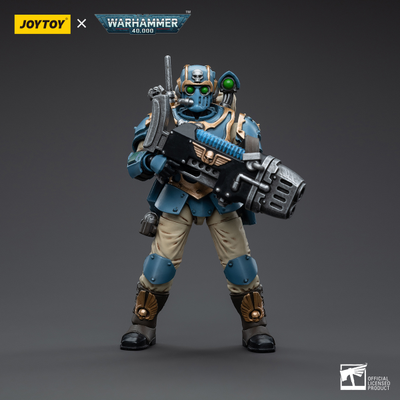 Имперская гвардия - Отпрыски Темпестус - 55-й полк Каппа-Орлов (Warhammer 40k) - КОЛЛЕКЦИОННАЯ ФИГУРКА 1/18 Astra Militarum Tempestus Scions Squad 55th Kappic Eagles Plasma Gunner (JT5048) - JOYTOY