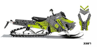 Наклейки на снегоход  Polaris Axys 2016 2017 2018 2019