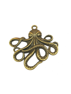 Подвеска металлическая, осьминог большой
