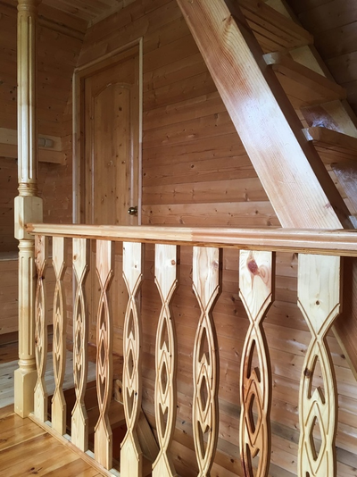 Балясина прорезная массив №1 сосна 20мм*90мм*90см