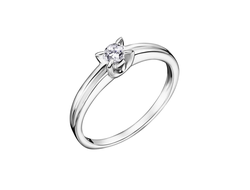 Простое кольцо с бриллиантом