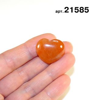 Сердолик натуральный (сердце) арт.21585: 6,8г - 23*20*10мм