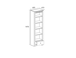 Шкаф "Прованс" 1 дверь/1 ящик