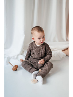 Джемпер "Ромб" светло бежевый