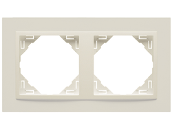 Efapel 90920 TPP, Рамка анимато, 2 поста, жемчуг/жемчуг