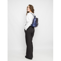 Женский кожаный рюкзак Anzolla Premium blue chameleon 
(арт. 3040-58)