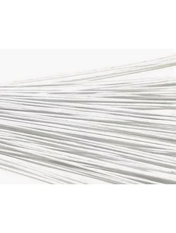 Флористическая проволока 1,2 мм белая, 60 см