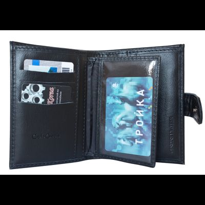 Кожаное портмоне Aringo black (арт. 7410-01)