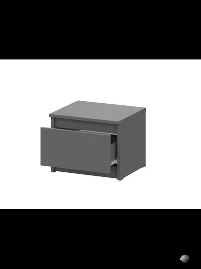 Денвер тумба прикроватная Графит серый