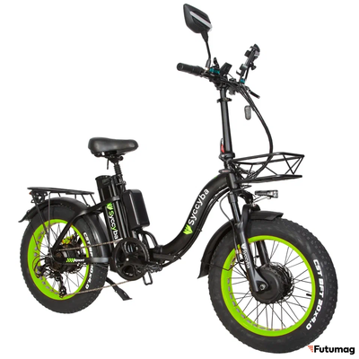 Электровелосипед Syccyba H2 (F11) DUAL 20AH зеленый