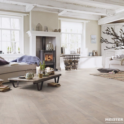 Ламинат MEISTER 6959 Дуб серый в интерьере