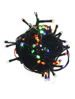 Гирлянда с колпачком "Кристалл", 180 светодиодов, 18 м, низковольтная, белый белый теплый/мультицвет