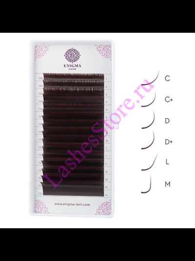 Ресницы коричневые ENIGMA LIGHT «MOKKA» - MIX (16 линий)
