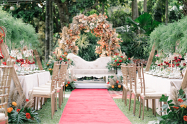 Red and Orange Made This Boho Wedding Come Alive!