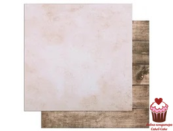 Фотофон Кремовая штукатурка-Коричневые доски, картон