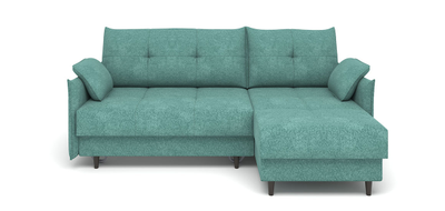 ДВУСПАЛЬНЫЙ РАСКЛАДНОЙ ПРУЖИННЫЙ ДИВАН-КРОВАТЬ КАРОЛИНА С НОЖКАМИ, УГЛОВОЙ, СО СПАЛЬНЫМ МЕСТОМ И МЕХАНИЗМОМ ПАНТОГРАФ, С ПОДУШКАМИ