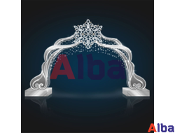 Светодиодная арка со Снежинкой