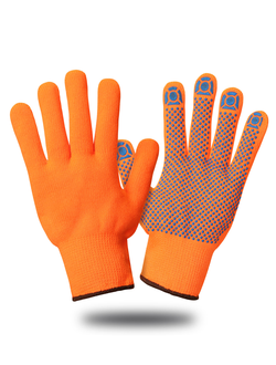 Перчатки акриловые с ПВХ ТОЧКА СУПЕР ЛЮКС ЗИМА