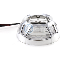 Бленда (маска) для линз Porsche Panamera LED V2, 2 режима (белый+желтый) 3.0 дюйма, 1шт